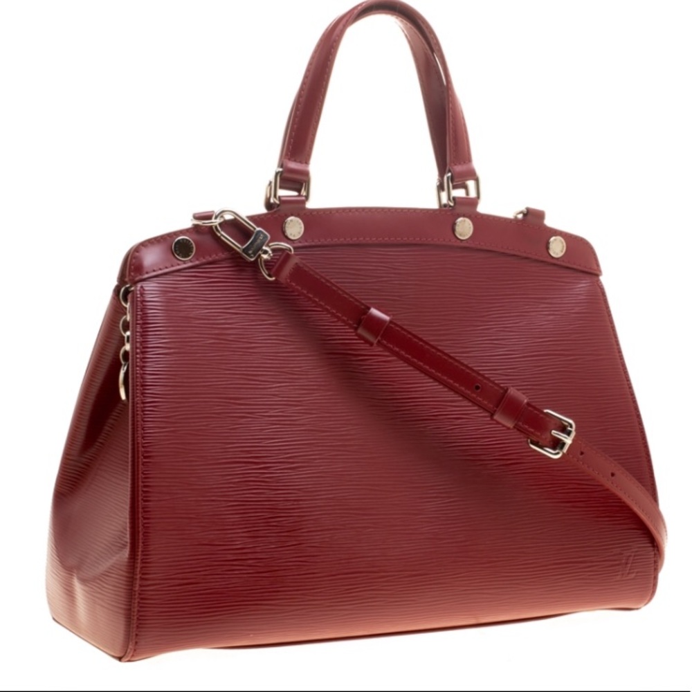 Louis Vuitton red epi leather bag